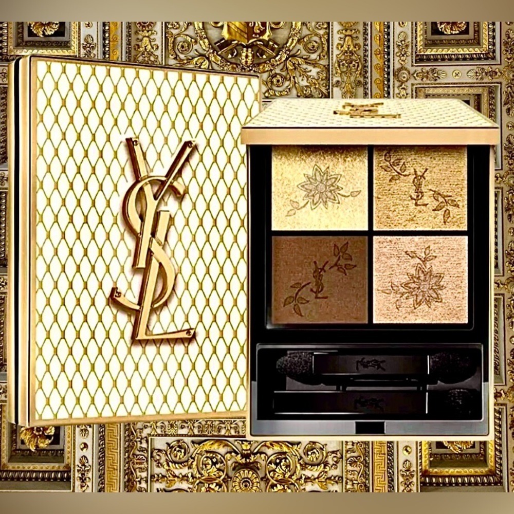 YSL NIB Gorgeous Eye Palette Couture Mini Clutch Limited Edition GoldenLace 024